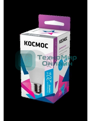 Лампа светодиодная Космос A60 20Вт 6500К E27 220В