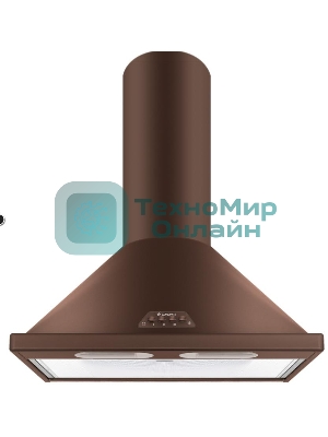 Вытяжка каминная Gefest ВО 1602 К17 коричневый, 60 см, 600 куб. м/ч, 81 дБ