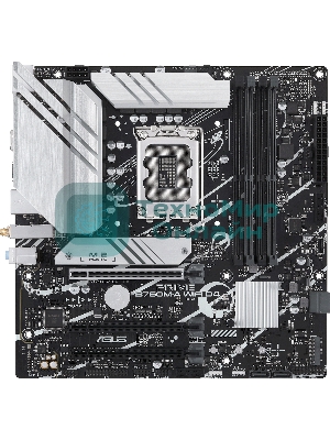 Материнская плата ASUS PRIME B760M-A WIFI D4, LGA 1700, Intel B760, 4xDDR4, 4xSATA, 2xM.2, 1xPCIe 4.0 x16, 1xPCIe 4.0 x4, 1xPCIe 4.0 x1, 2xHDMI, 1xDP, 1x 2.5Gb LAN, 2xUSB-A 3.2 Gen 2, 4xUSB-A 2.0, 3x3.5 мм, 7.1, mATX