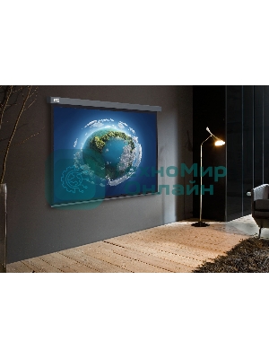 Экран Cactus 187x332см Wallscreen CS-PSW-187X332-SG 16:9 настенно-потолочный рулонный серый