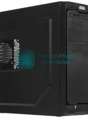 Компьютерный корпус Miditower ExeGate UN-604 Black, ATX, (UN400, 120мм) 2хUSB+2хUSB 3.0, Audio