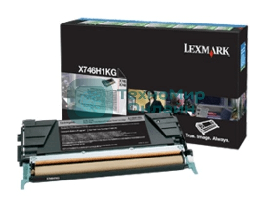 Картридж лазерный Lexmark X746H1KG черный для Lexmark X746de\nLexmark X748de\nLexmark X748dte 12к