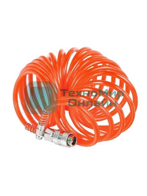 Шланг спиральный для пневмоинструмента PATRIOT PU 86x8мм полиамид быстросъем.