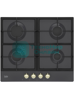 Встраиваемая газовая варочная поверхность Beko HIAG 64225 SAR, Антрацит