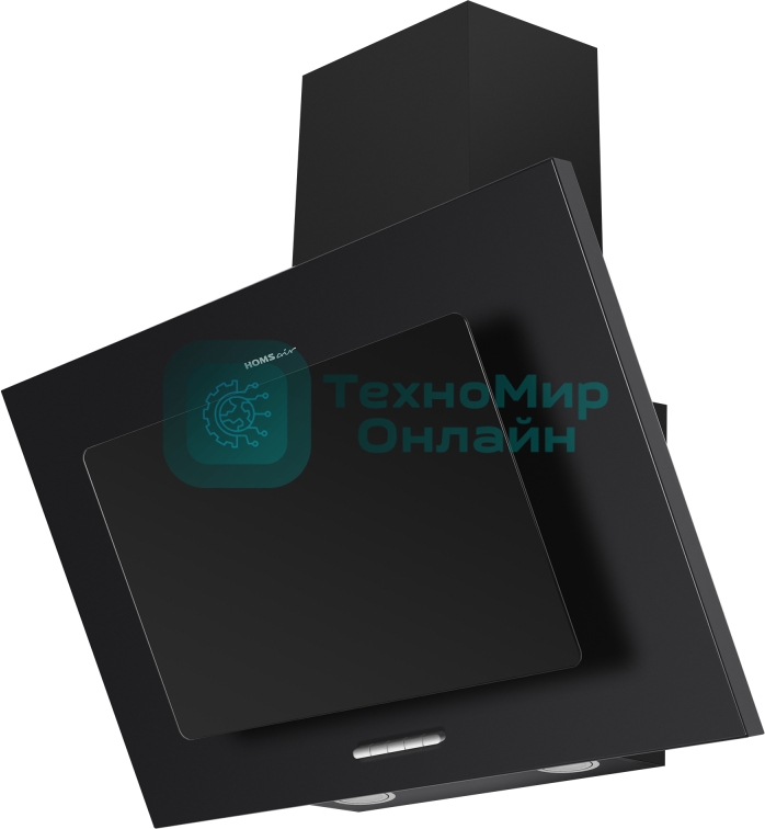 Вытяжка наклонная HOMSair BELL 60 черный, 60 см, 650 куб. м/ч, 47 дБ