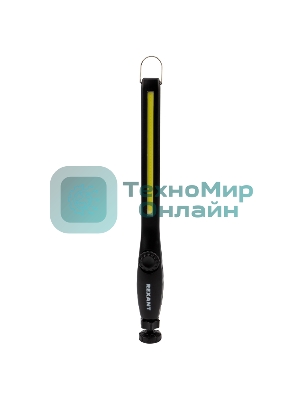 Фонарь автомобильный Rexant (индикатор зарядки, USB кабель в комплекте, регулятор яркости, поворотный корпус шарнир, встроенный аккумулятор)