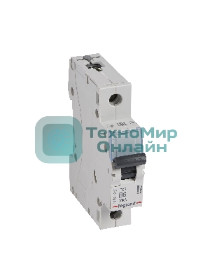 Aвтоматический выключатель Legrand TX3 B6A 1П 6000/10kA