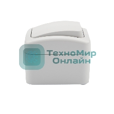 Переключатель проходной Kranz Mini OG открытой установки, IP54 белый