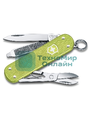 Нож перочинный Victorinox Classic Lime Twist (0.6221.241G) 58мм 7 функций карт.коробка
