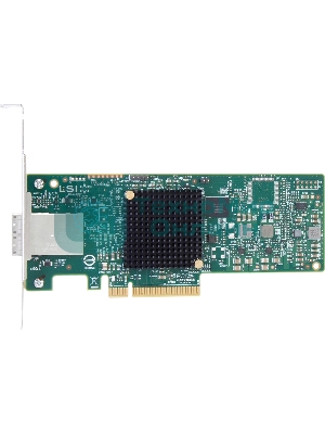 Контроллер LSI SAS 9300-8e SGL (8-Port Ext, 12Gb/s SATA+SAS, PCIe 3.0 HBA)