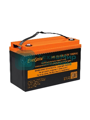 Аккумуляторная батарея ExeGate EX282987RUS HR 12-100 (12V 100Ah, под болт М6)
