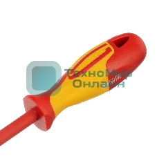 Отвертка Gross 12945 диэлектрическая sl8х150мм crmo до 1000в двухкомпонентная рукоятка