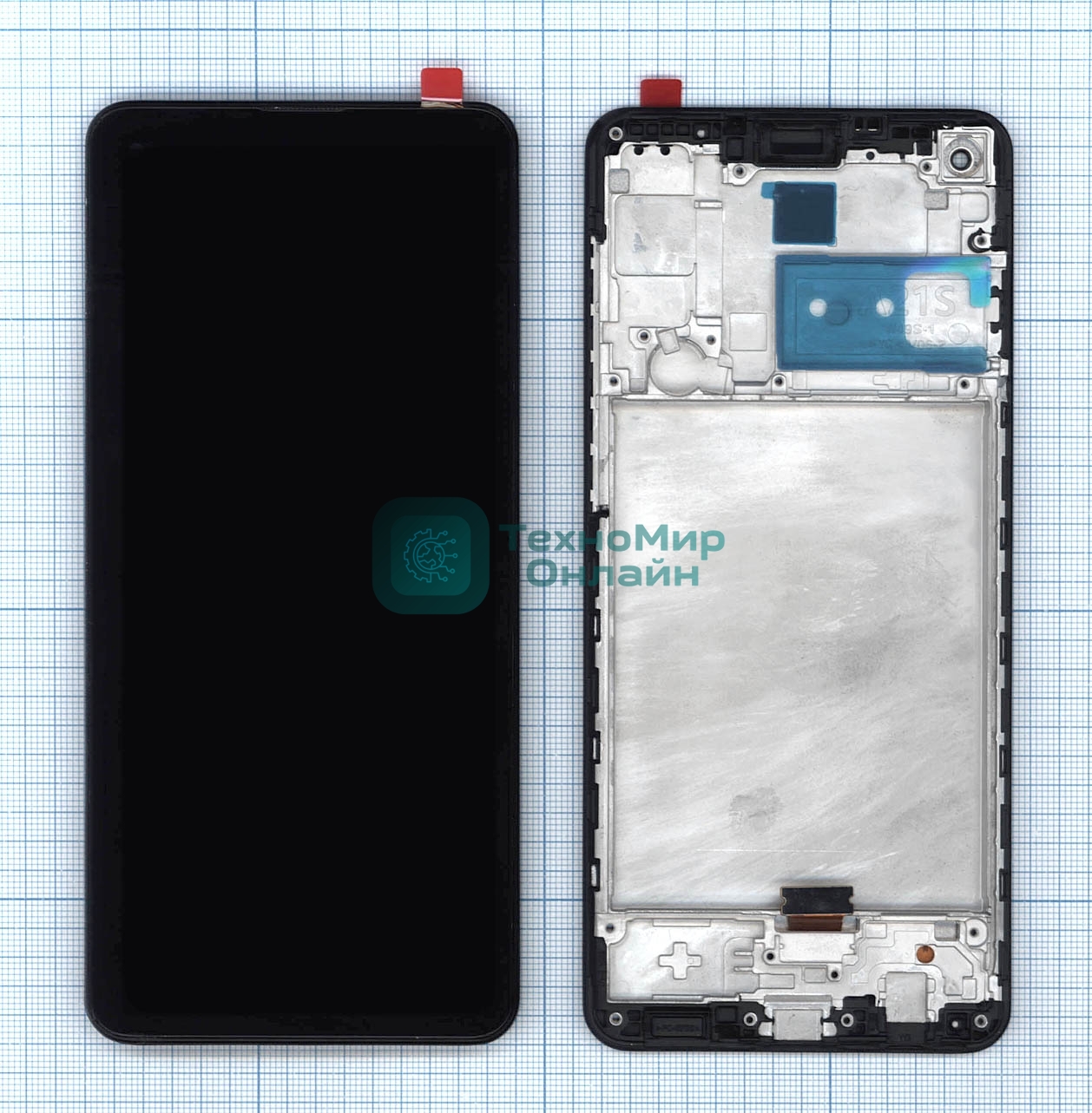 Дисплей для Samsung Galaxy A21S SM-A217F TFT черный с рамкой