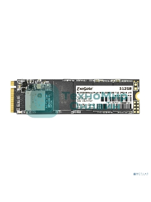 Накопитель SSD ExeGate NextPro+ KC2000TP512, 512Gb, M.2 2280, PCIe 3.0 x4, NVMe, R/W 1600/1200
