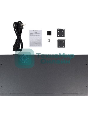 Коммутатор неуправляемый PoE ORIGO Unmanaged Switch 26x1000Base-T (24x1000Base-T PoE), 2xCombo 1000Base-T/SFP, PoE Budget 370W, Long-range PoE up to 250m, 19