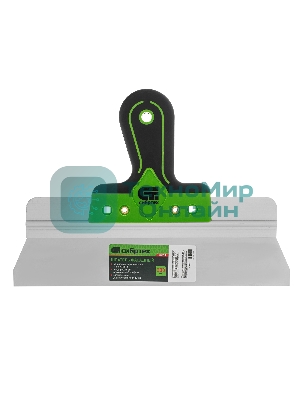 Шпатель фасадный Сибртех нержавеющая сталь 420S45, 300 мм, двухкомпонентная рукоятка