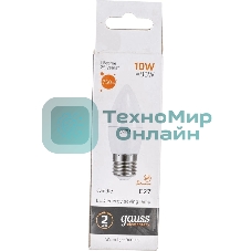 Лампа cветодиодная Gauss Elementary Свеча 10W 750lm 3000K E27 LED