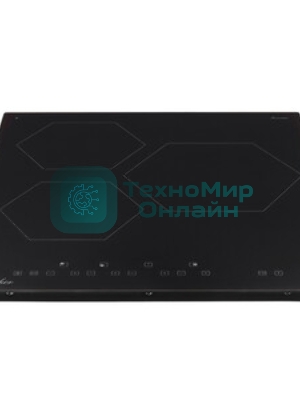 Индукционная варочная панель Monsher MHI 4505, 45 см 9 уровней мощности, инвертер, бустер, блокировка управления, Stop and Go, таймер, автоматическое отключение, сенсорное управление, индикатор остаточного тепла, 4 цифровых дисплея, черный