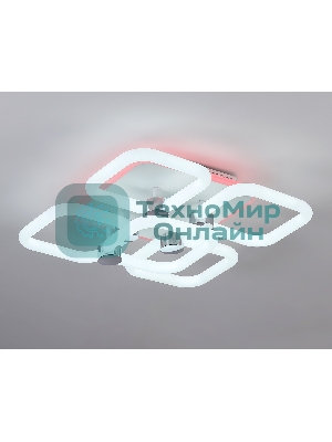 Потолочный светодиодный светильник FA3861/4+1 WH белый 70W 3000K-6400K+RGB 400*400*115 (ПДУ РАДИО 2.4G)
