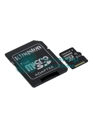 Флеш карта microSDHC 128Gb microSDXC Kingston SDCS2/128Gb Class10 UHS-I Canvas Select up to 100Mb/s с адапт.