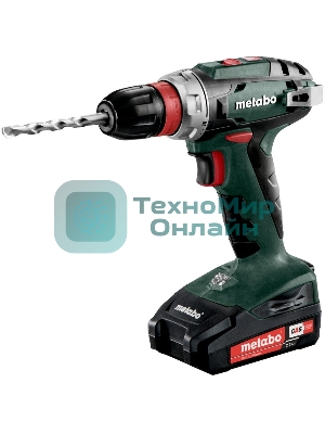 Дрель-шуруповерт Metabo BS 18 Quick 602217500, 18 В, 2 Ач, 48 Нм, щеточный