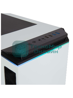 Компьютерный корпус Hiper PW81 белый без БП ATX 3x120мм 2xUSB2.0 2xUSB3.0 audio bott PSU
