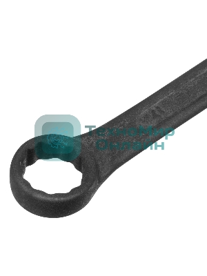 Набор ключей комбинированных Сибртех, 8 - 17 мм, 6 шт., CrV, фосфатированные, ГОСТ 16983