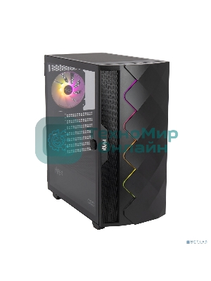 Компьютерный корпус Hiper DCB черный без БП ATX 1x120mm 1x140mm 1xUSB2.0 1xUSB3.0 audio bott PSU