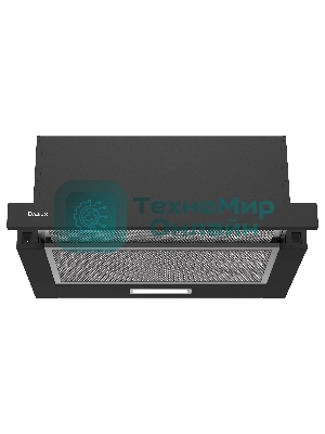 Вытяжка телескопическая TEL 50 B черный, 50 см, 710 куб. м/ч, 47 дБ