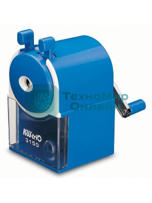 Точилка для карандашей механическая Kw-Trio 315A, 1 отверстие, пластик, ассорти