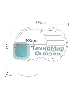 Кухонная мойка MG6-7750OVL