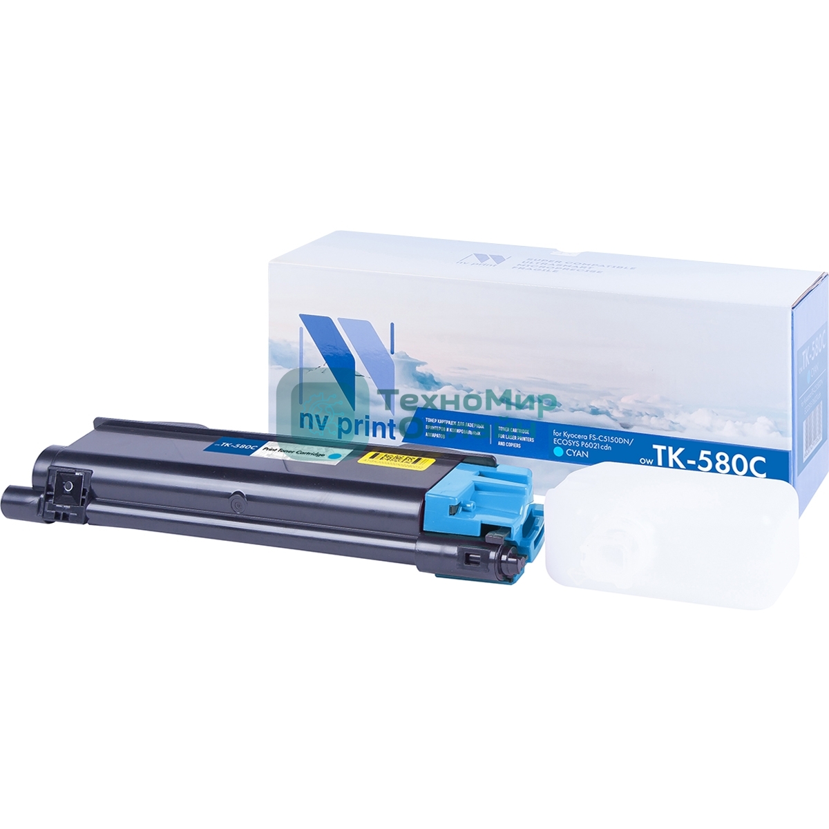 Картридж NVPrint Kyocera синий FS C5150DN TK-580C