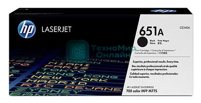Картридж лазерный HP CE340A 651A черный для LaserJet 700 Color MFP 775 13500 стр.