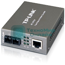 Медиаконвертер TP-Link SMB MC100CM 10/100Mbps RJ45 to 100Mbps multi-mode SC fiber Converter, Full-duplex,up to 2Km, switching power adapter, chassis mountable