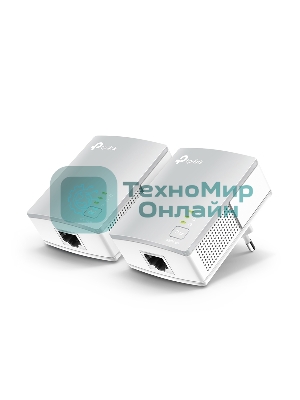 Сетевой адаптер TP-Link TL-PA4010KIT AV600 Nano Powerline Ethernet Adapter Starter Kit, Ultra Compact Size, 500Mbps Powerline Datarate,10/100Mbps Fast Ethernet, HomePlug AV, Green Powerline,Plug and Play, Twin Pa