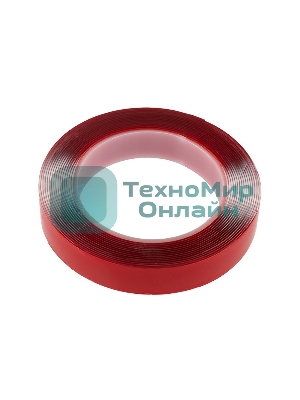 Двухсторонний скотч Rexant, прозрачный, на акриловой основе, 20 мм, ролик 5 м