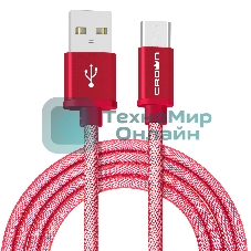 Кабель Crown USB - microUSB CMCU-3072M red
