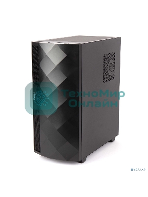 Компьютерный корпус Hiper DCB черный без БП ATX 1x120mm 1x140mm 1xUSB2.0 1xUSB3.0 audio bott PSU