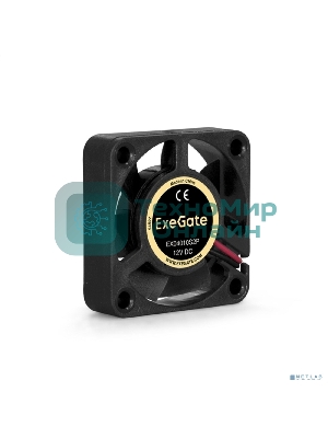 Вентилятор для корпуса ExeGate EX04010S2P черный, 40 мм, 5000 об/мин, 24 дБ, 2 pin