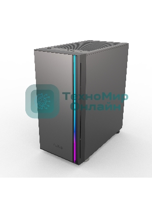 Компьютерный корпус без блока питания PCCOOLER LM300 ARGb BK, Flat Mid Tower, черный, TG, 0.45 SPCC, 1x120мм mATX, mITX 170/330/150мм 2x2.5