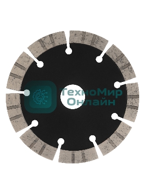 Диск алмазный отрезной Denzel ф125 х 22,2 мм, Сегментный, сухое резание, HWD92