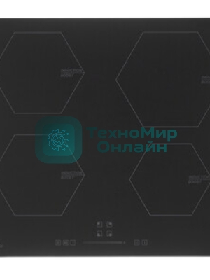 Индукционная варочная панель Monsher MHI 6006, 60 см 9 уровней мощности, инвертер, бустер, блокировка управления, Stop and Go, таймер, автоматическое отключение, сенсорное управление, индикатор остаточного тепла, 5 цифровых дисплеев, черный