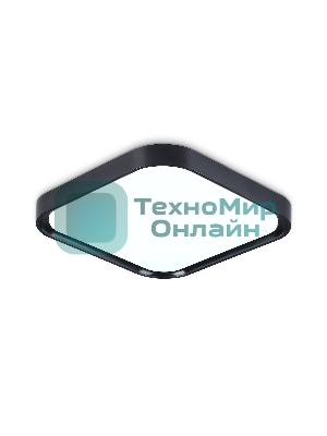 Потолочный светодиодный светильник Ambrella light FZ1262 BK черный 18W 5000K 250*250*60 (Без ПДУ)