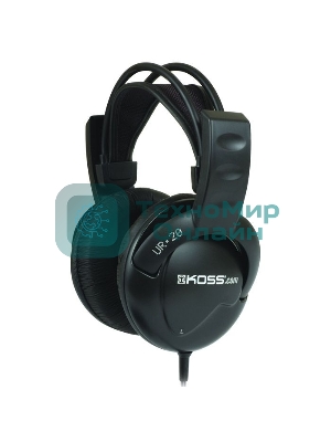 Проводные наушники Koss UR20 черный, полноразмерные, jack 3.5 мм