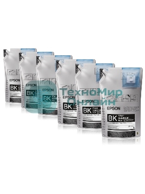 Набор черных чернил Epson T7411 (6 контейнеров по 1 литру) для SC-F6000/F7000