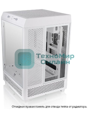 Компьютерный корпус Thermaltake The Tower 500 Snow CA-1X1-00M6WN-00 White,Win,SPCC,Tempered Glass*3,120мм Standard Fan*2