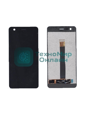 Дисплей для Nokia 2 черный