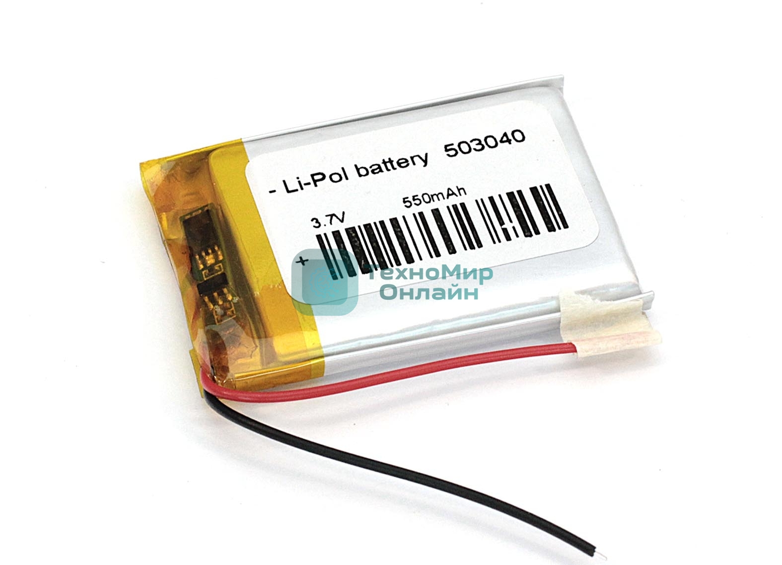 Аккумулятор Li-Pol (батарея) 5x30x40 мм 2pin 3.7V/550mAh