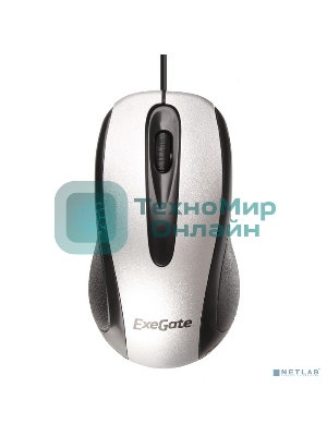 Мышь проводная ExeGate Professional Standard SH-9026S серебристый, 1000 dpi, USB, кнопки - 3