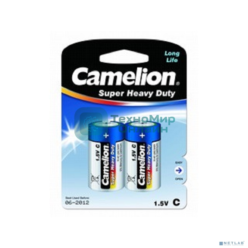 Батарейка Camelion R14 Blue BL-2 1.5В